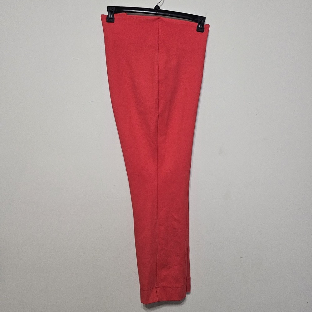 Slim Factor by Investments Pants Leggings Ponte Knits 3X Pop Red Ankle‎ 479226